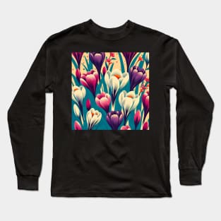 Crocus Flower Long Sleeve T-Shirt